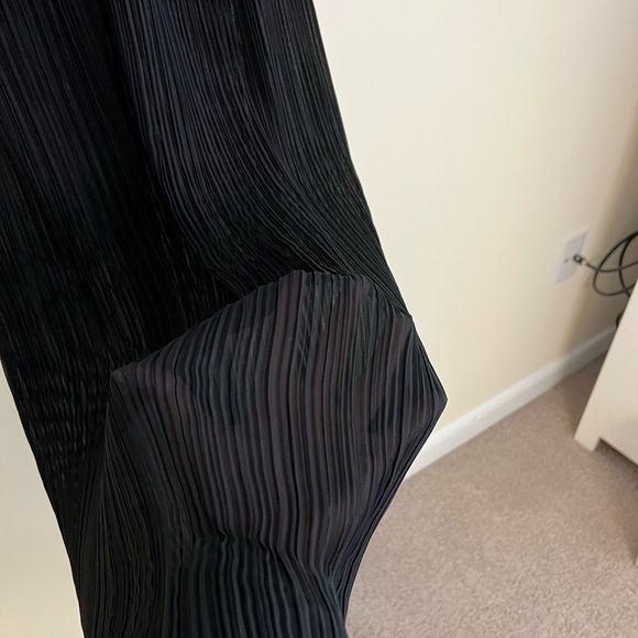 Flora Mesh Black Maxi Slip Dress - Picture 4 of 7